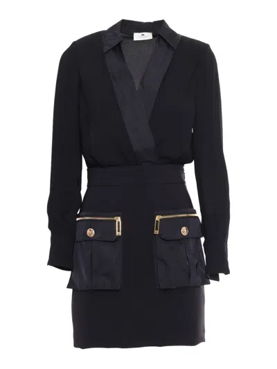 Elisabetta Franchi Dress In Black