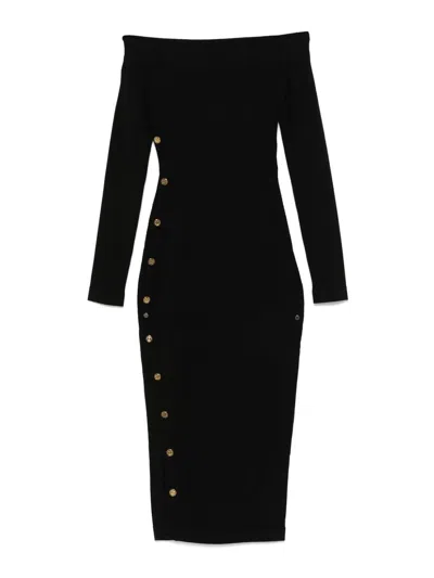ELISABETTA FRANCHI VESTIDO MIDI - NEGRO