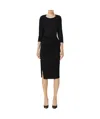 Elisabetta Franchi Midi Dress In Black