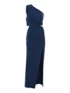 Elisabetta Franchi Midi Dress In Blue