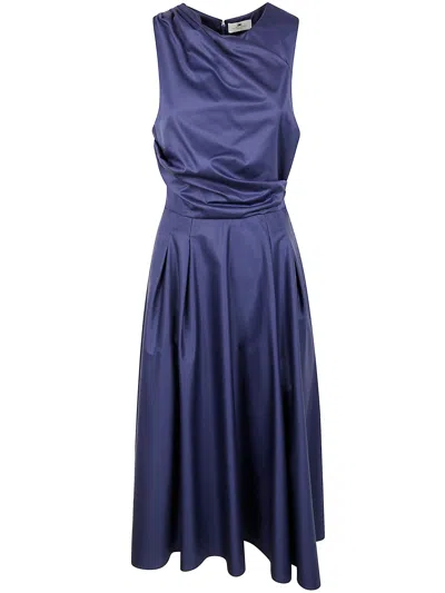 ELISABETTA FRANCHI MIDI DRESS OVERSIZE,TS0010