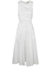 ELISABETTA FRANCHI MIDI DRESS OVERSIZE