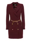 Elisabetta Franchi Midi Dress In Red