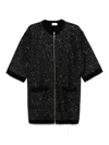 Elisabetta Franchi Sequin-embellished Mini Dress In Silver