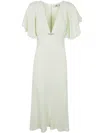 Elisabetta Franchi Midi Dress In White