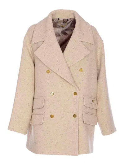Elisabetta Franchi Milk Coat In Pink