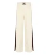 Elisabetta Franchi Milk Coffee Knitted Pants In White