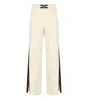 Elisabetta Franchi Milk Coffee Knitted Pants In White