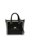 Elisabetta Franchi Mini 24/7 Logo-print Tote Bag In Black