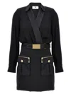 Elisabetta Franchi Mini Abito Con Camicia E Gonna Con Tasche