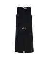Elisabetta Franchi Mini Abito In Crepe Con Fibbia