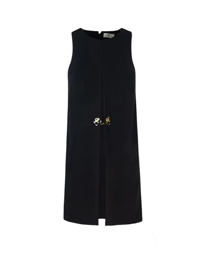 ELISABETTA FRANCHI ELISABETTA FRANCHI MINI ABITO IN CREPE CON FIBBIA