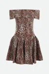 Elisabetta Franchi Mini Abito Maculato In Multicolore