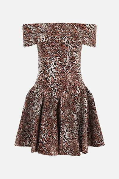 Elisabetta Franchi Mini Abito Maculato In Multicolore