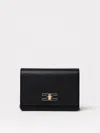 Elisabetta Franchi Pochette Con Tracolla In Metallo Dorato Nera In Black