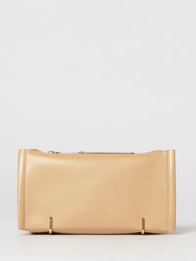 Elisabetta Franchi Leather Pouch In Gold