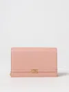 Elisabetta Franchi Logo Clutch Bag In Pink