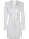 Elisabetta Franchi Crepe Tuxedo Mini Dress