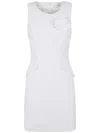 Elisabetta Franchi Mini Dress In Ivory
