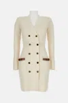 Elisabetta Franchi Mini Dress In Neutral