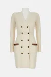 Elisabetta Franchi Mini Dress In White
