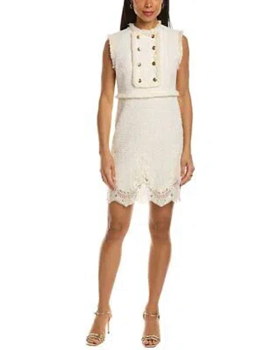 Pre-owned Elisabetta Franchi Mini Dress Women's In White