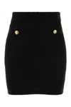 Elisabetta Franchi Gonna In Maglia Con Paillettes Nera In Black