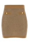 Elisabetta Franchi Knitted Skirt In Brown