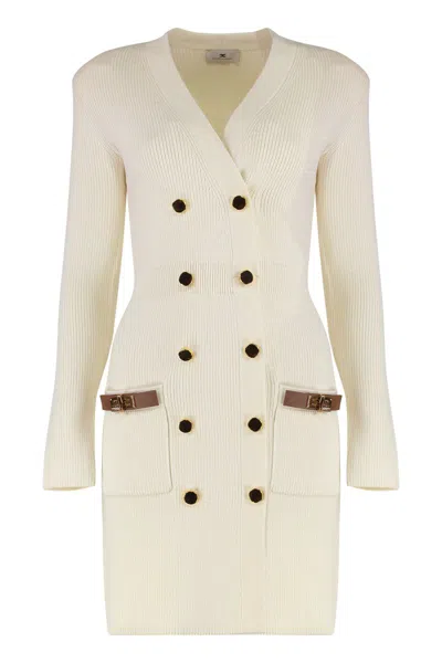 Elisabetta Franchi Mini Knitted Dress In Multi