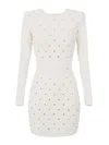 Elisabetta Franchi Mini Knitted Dress With Jewel Details In Multi