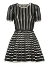 Elisabetta Franchi Viscose Dress With Micro-ruffles
