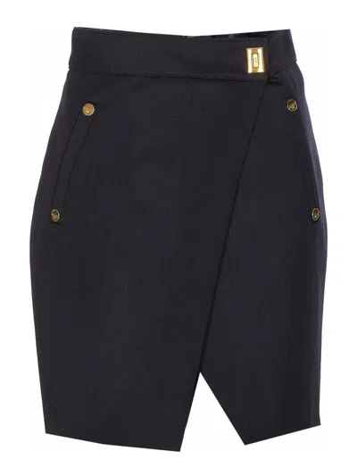 ELISABETTA FRANCHI FALDA SEMILARGA - NEGRO