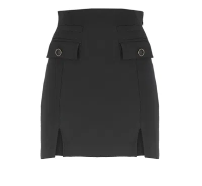 Elisabetta Franchi Mini Skirt In Black