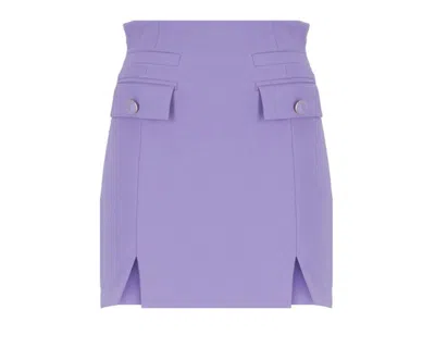 Elisabetta Franchi Mini Skirt In Purple