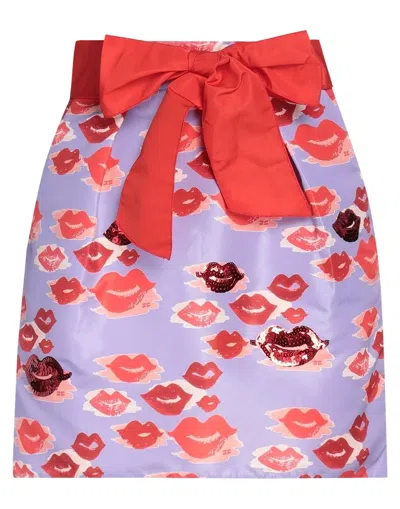 Elisabetta Franchi Mini Skirts In Lilac