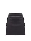 Elisabetta Franchi Crepe Shorts With Satin Bows In Black