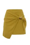 Elisabetta Franchi Mini Yellow Skirt In Yellow