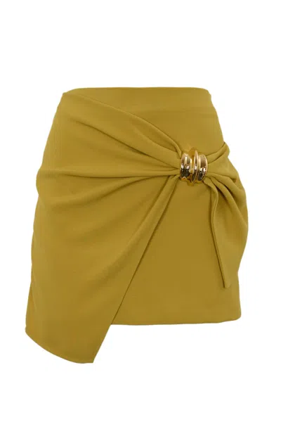 ELISABETTA FRANCHI CREPE MINI SKIRT