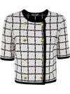 Elisabetta Franchi Round Neck Knit Sweater In White