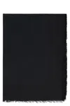 Elisabetta Franchi Lightweight Viscose Scarf With Logo In Black