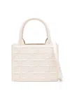 Elisabetta Franchi Logo Charm Mini Tote Bag In White