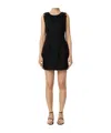Elisabetta Franchi Linen And Viscose Dress In Black