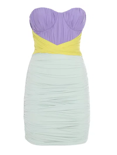 ELISABETTA FRANCHI MULTICOLOR DRESS