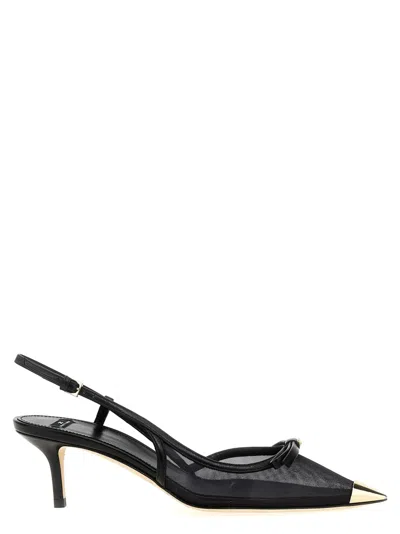 Elisabetta Franchi Nappa Leather Slingback In Black
