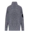 Elisabetta Franchi Navy Blue Turtleneck Sweater