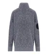 Elisabetta Franchi Navy Blue Turtleneck Sweater