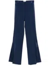 Elisabetta Franchi Blue Flared Pant