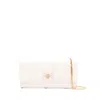 Elisabetta Franchi White Clutch With Detachable Chain Strap