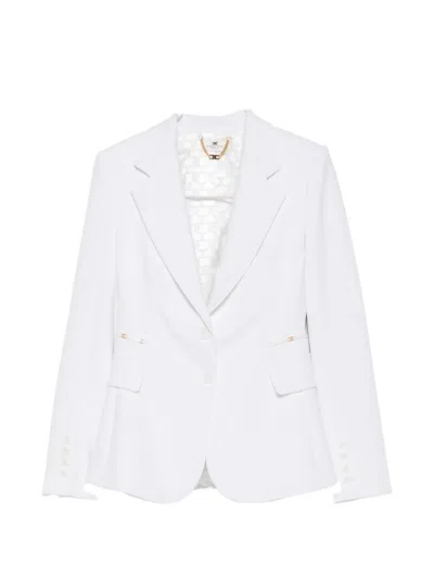 Elisabetta Franchi Notched-lapels Single-breasted Blazer In Multi