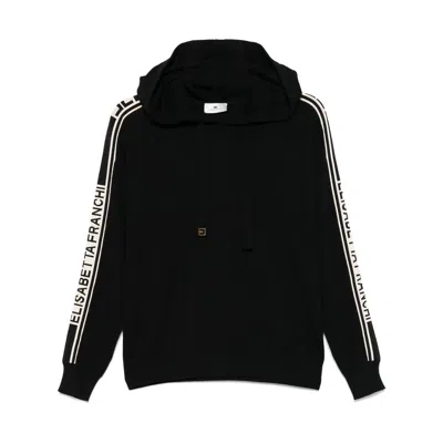 Elisabetta Franchi Nylon Sweaters In Black